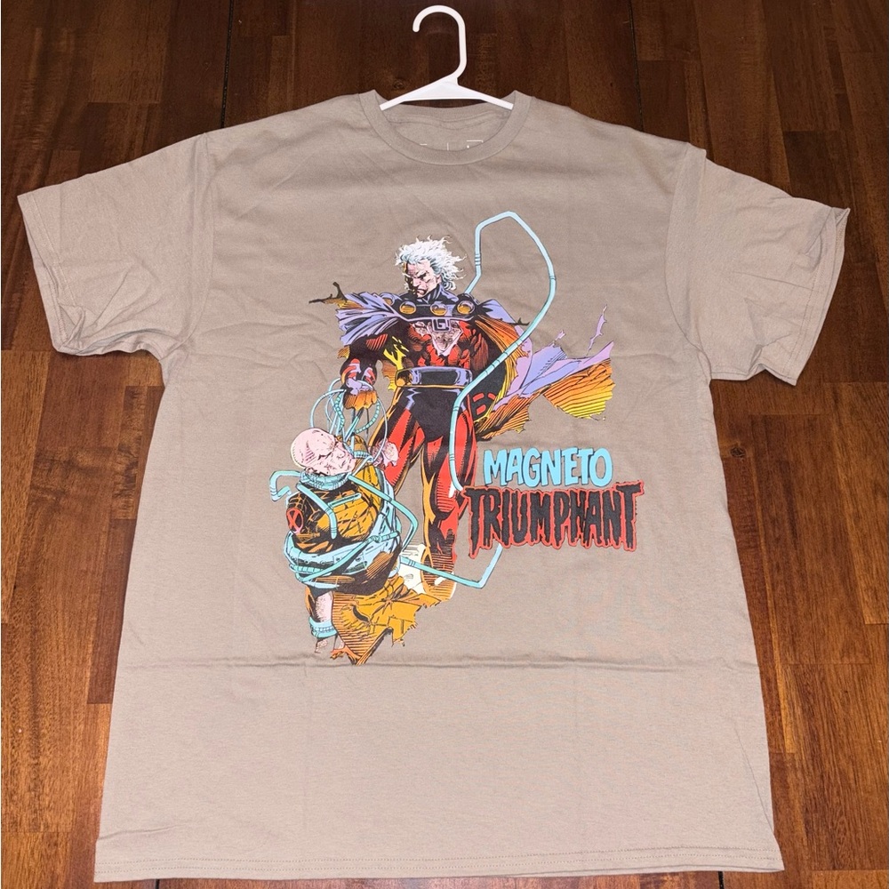 Magneto Triumphant Graphic T-Shirt - Tan Large